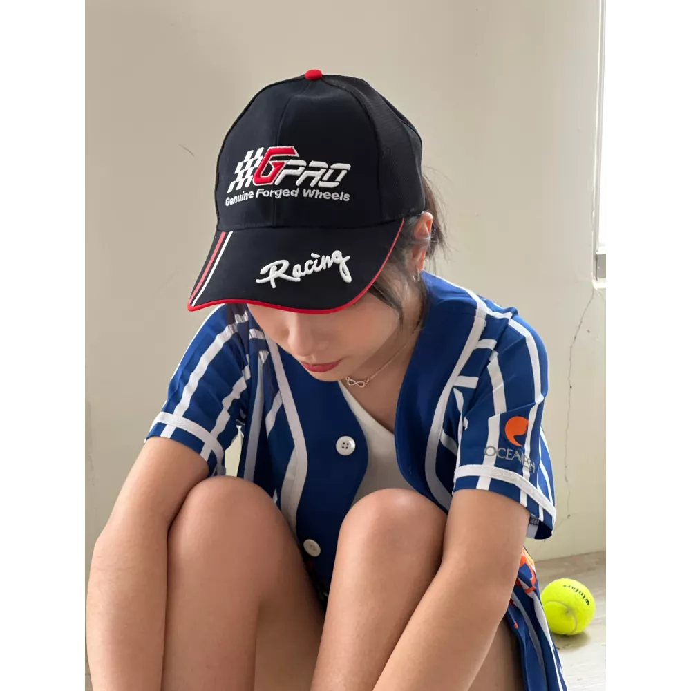 賽車美式風格剪接棒球帽