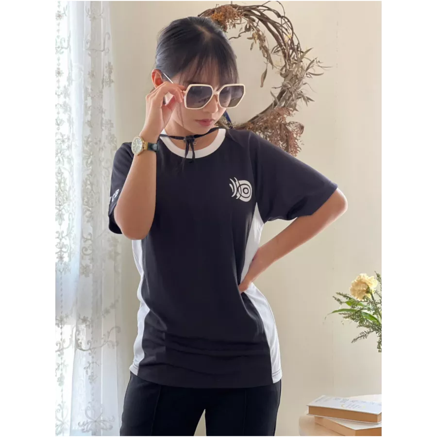 [洄遊農村]輕量剪接修身棒球衣