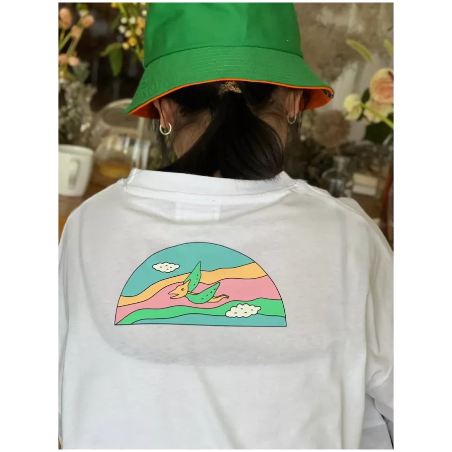 [山姆與傑克]落肩款大圖T恤