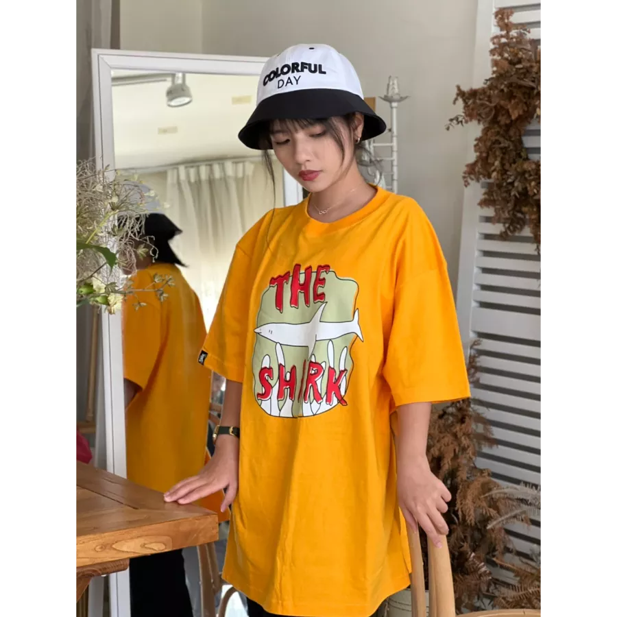 [山姆與傑克]落肩款大圖T恤