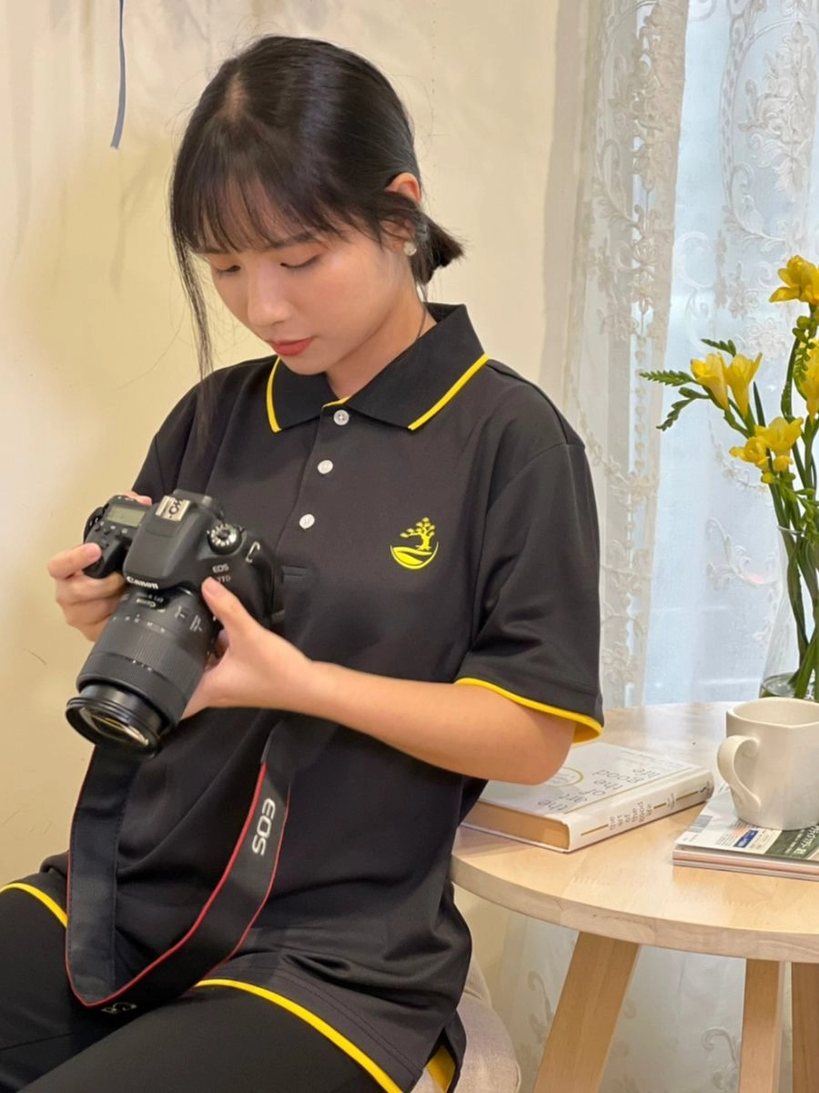 假兩件電繡排汗POLO衫