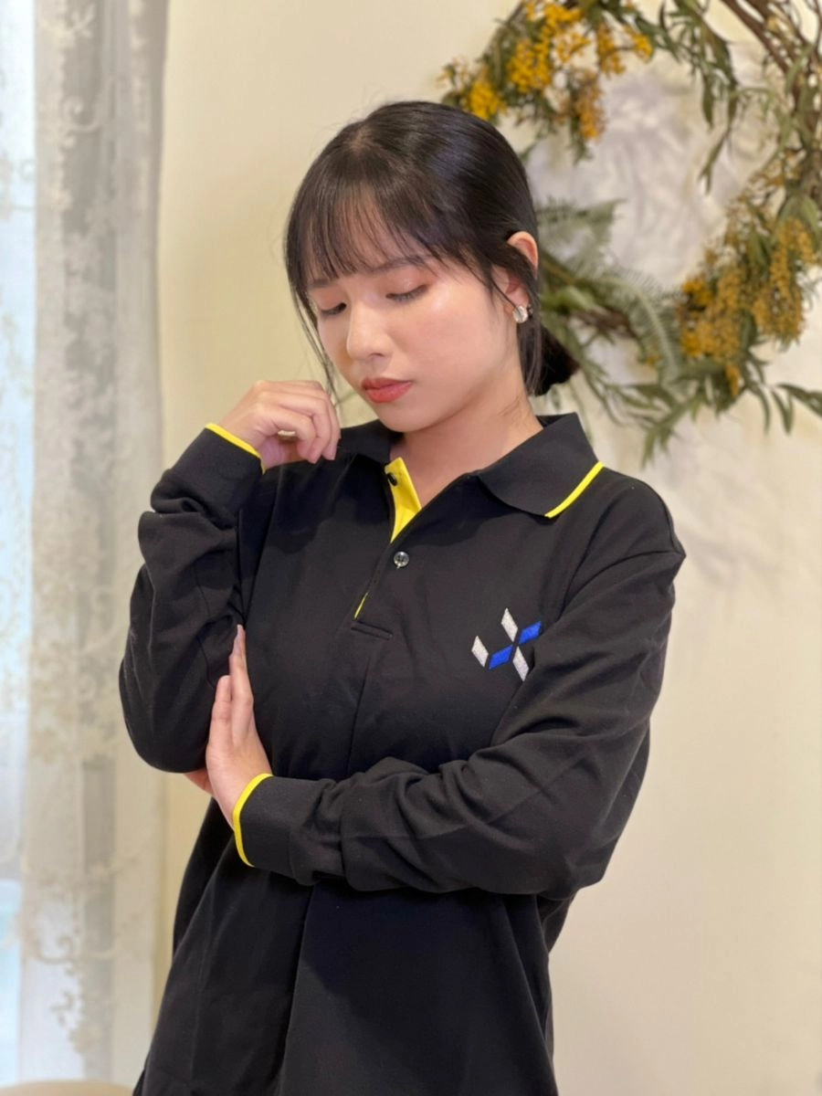 長袖假兩件排汗POLO衫