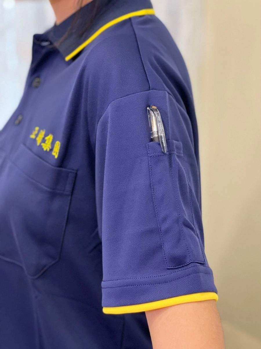 配色款筆插設計電繡POLO衫