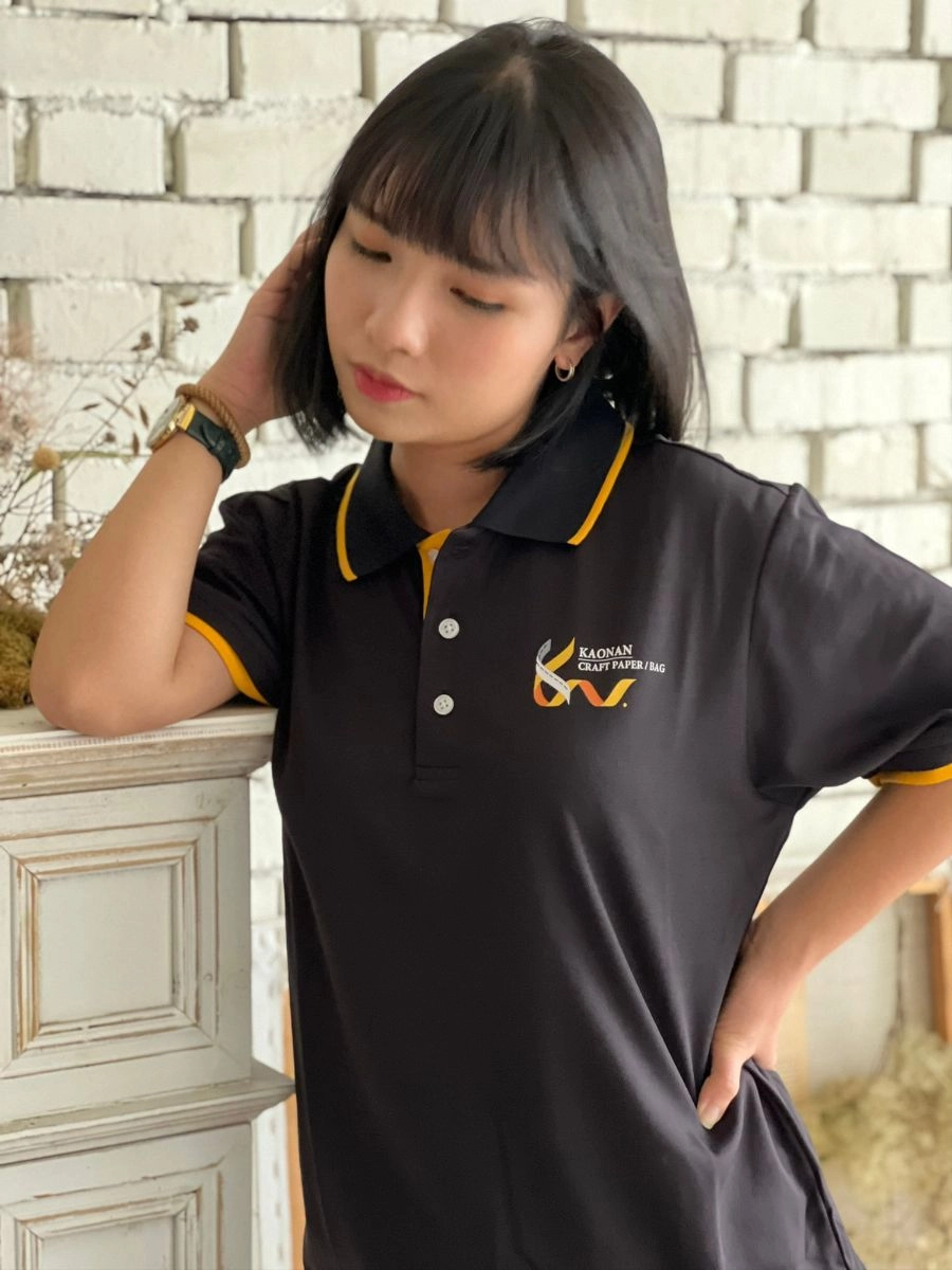 門襟配色轉印POLO衫