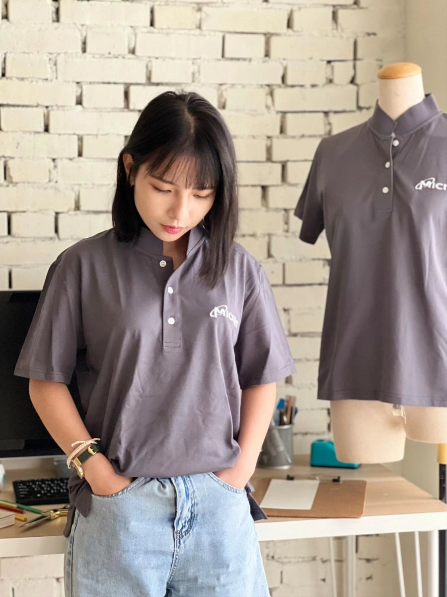 [MICRON]立領設計款POLO衫