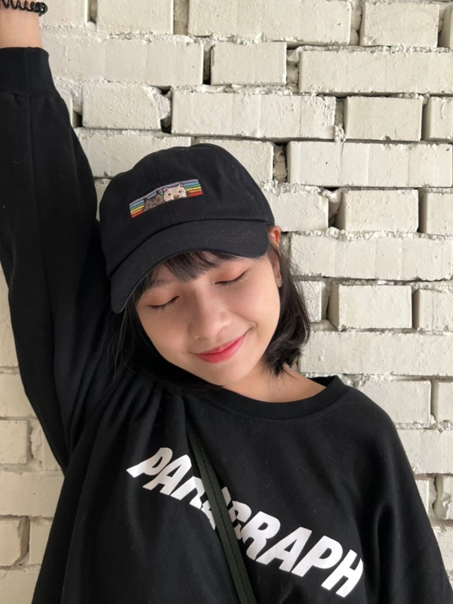 細斜紋電繡六片老帽