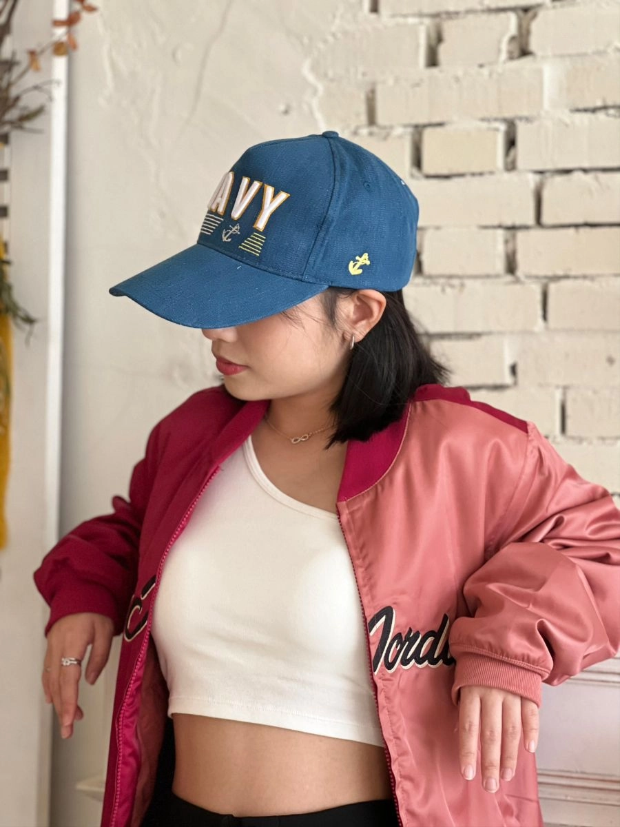 [海軍司令部]立體繡五片帽