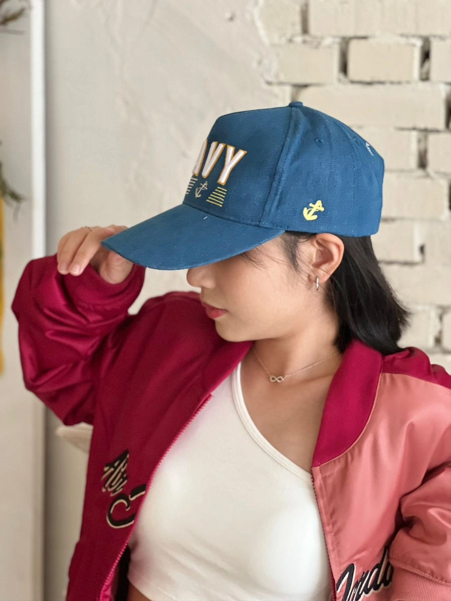 [海軍司令部]立體繡五片帽