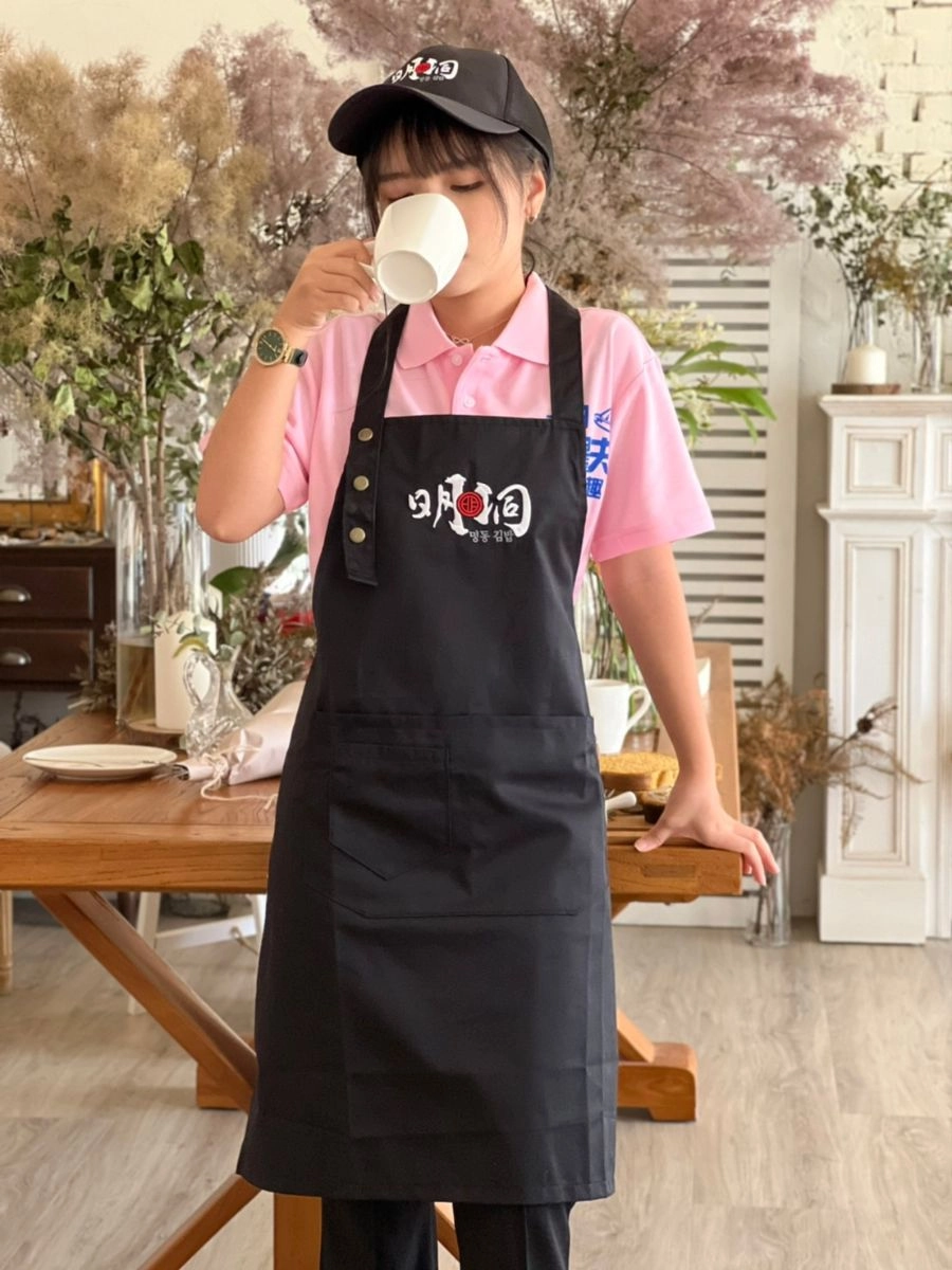 [明洞]綁帶口袋圍裙