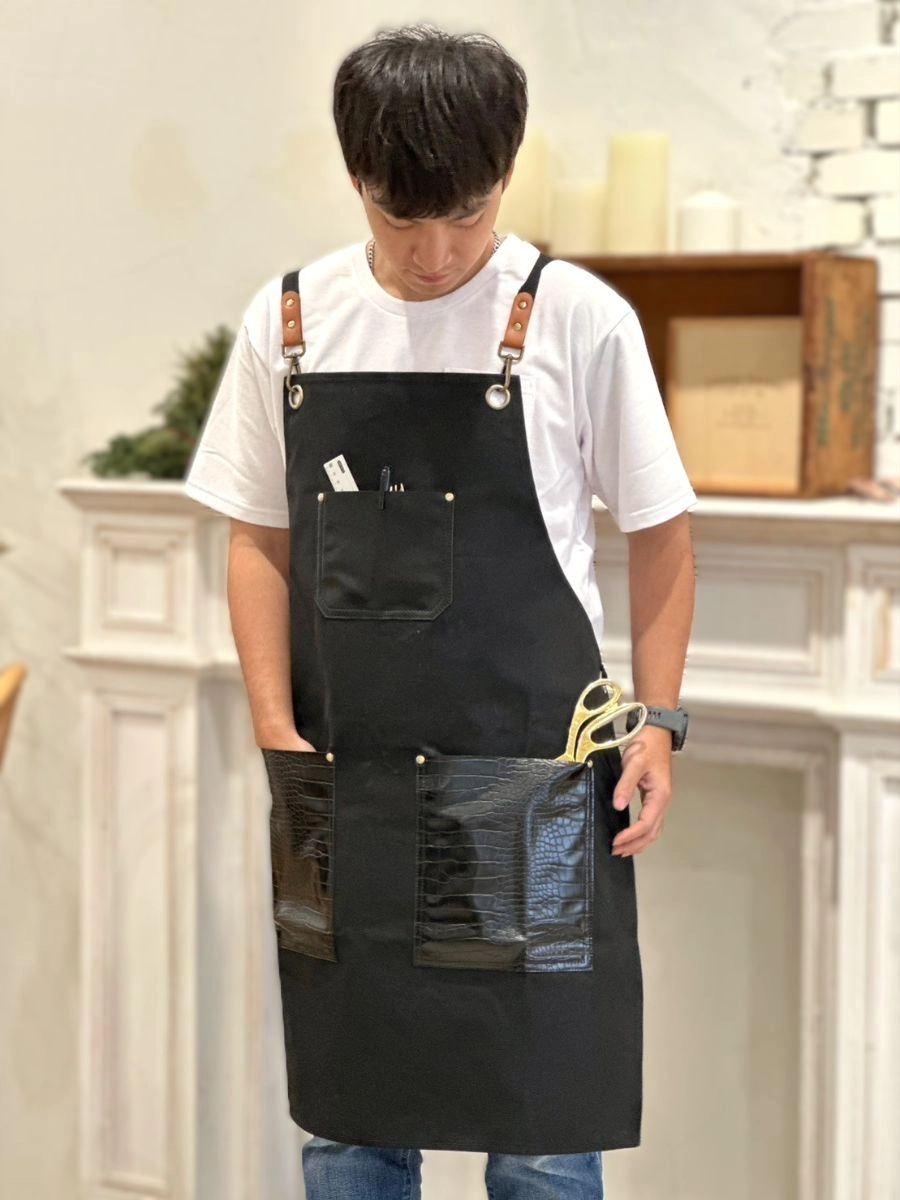 [自訂款]皮革帆布圍裙 