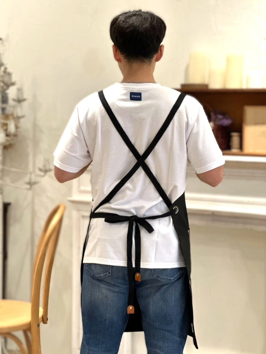 [自訂款]皮革帆布圍裙 