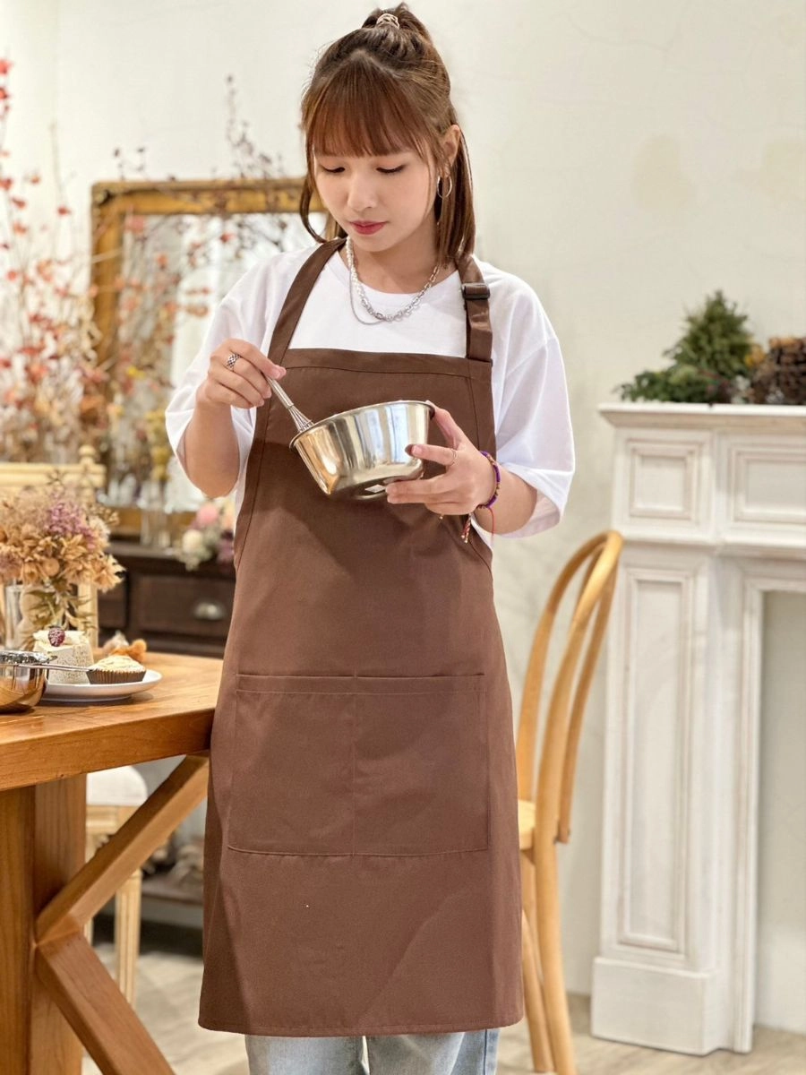 [自訂款]細斜紋多口袋圍裙