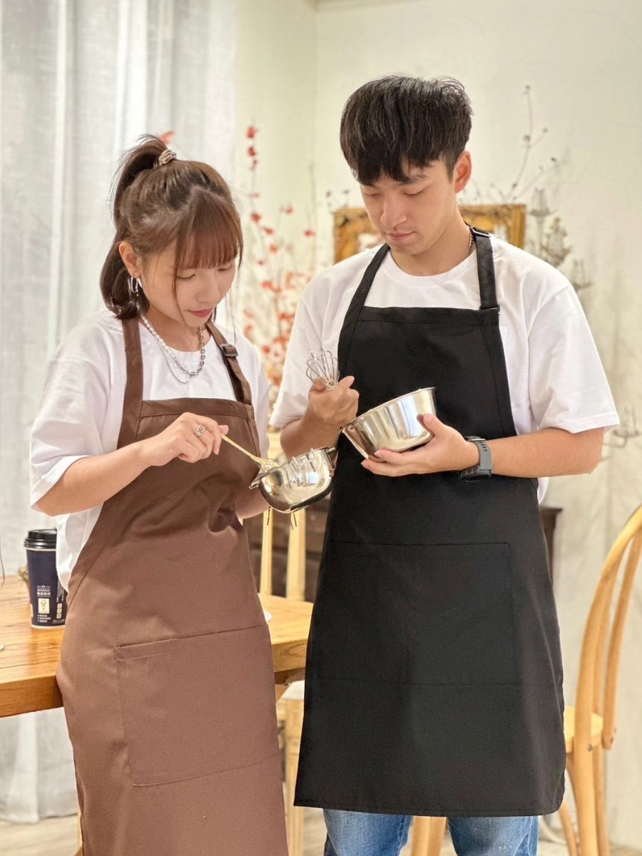 [自訂款]細斜紋多口袋圍裙