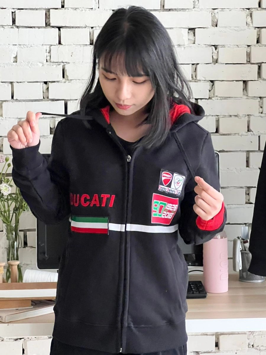 [DUCATI]設計款臂章連帽外套