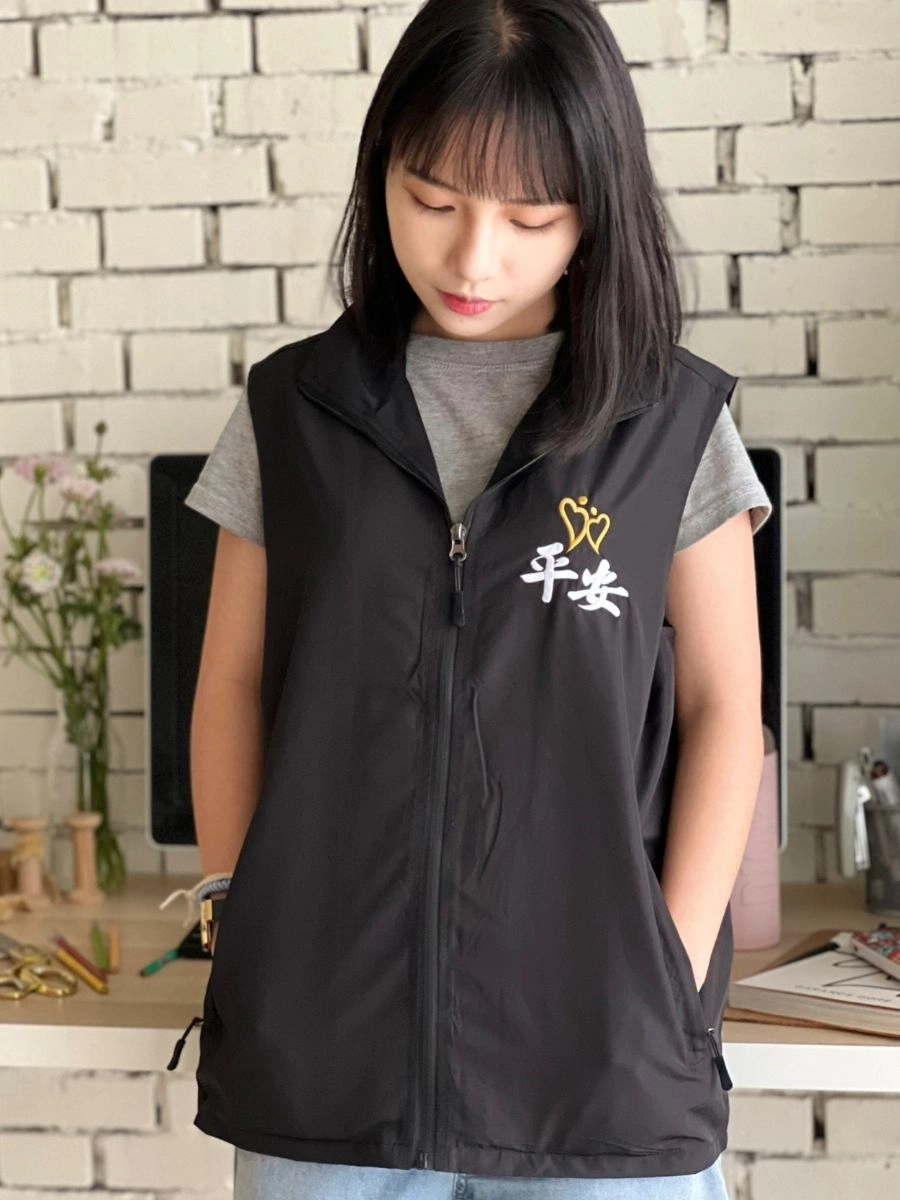 [平安禮儀]電繡設計薄背心