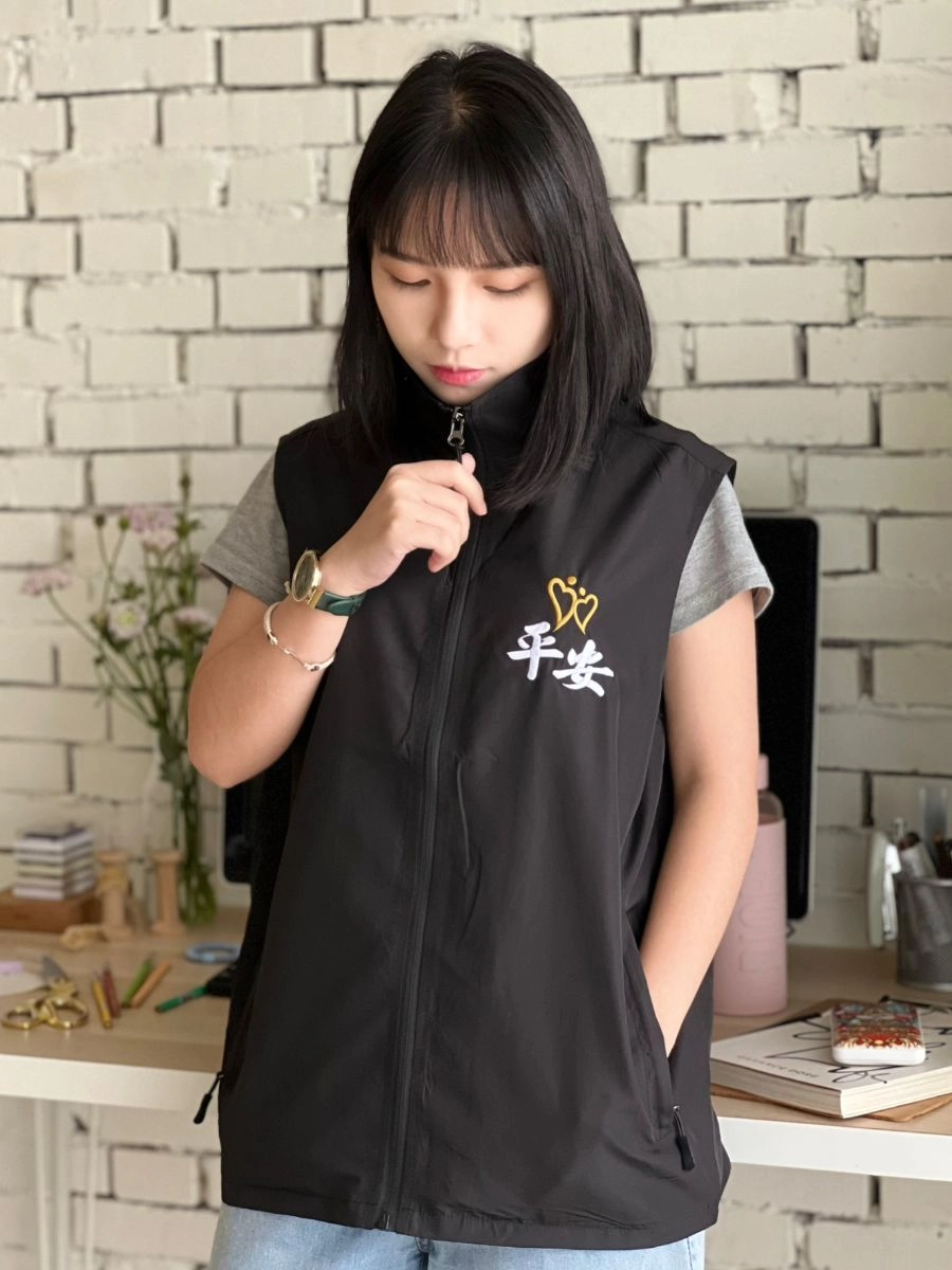 [平安禮儀]電繡設計薄背心