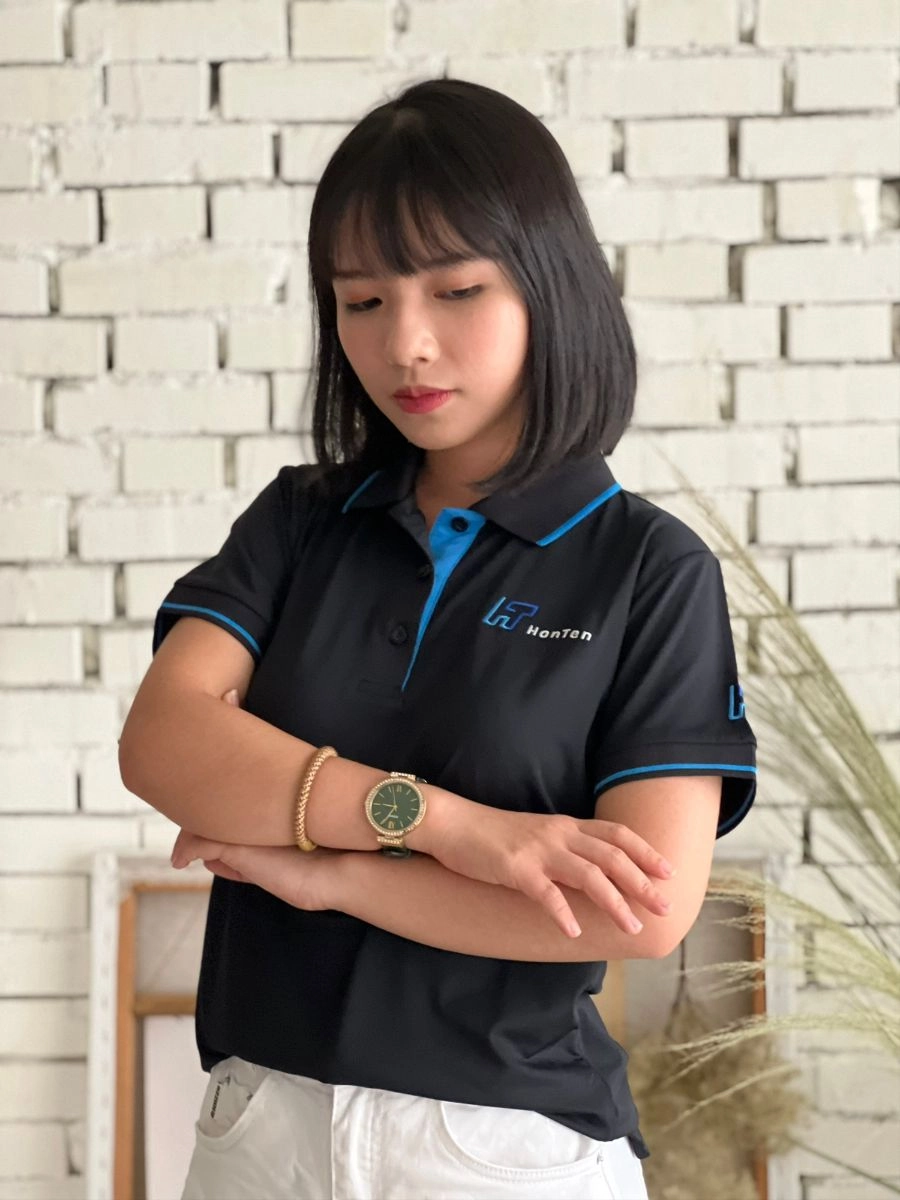 [HonTon]配色款短袖POLO衫
