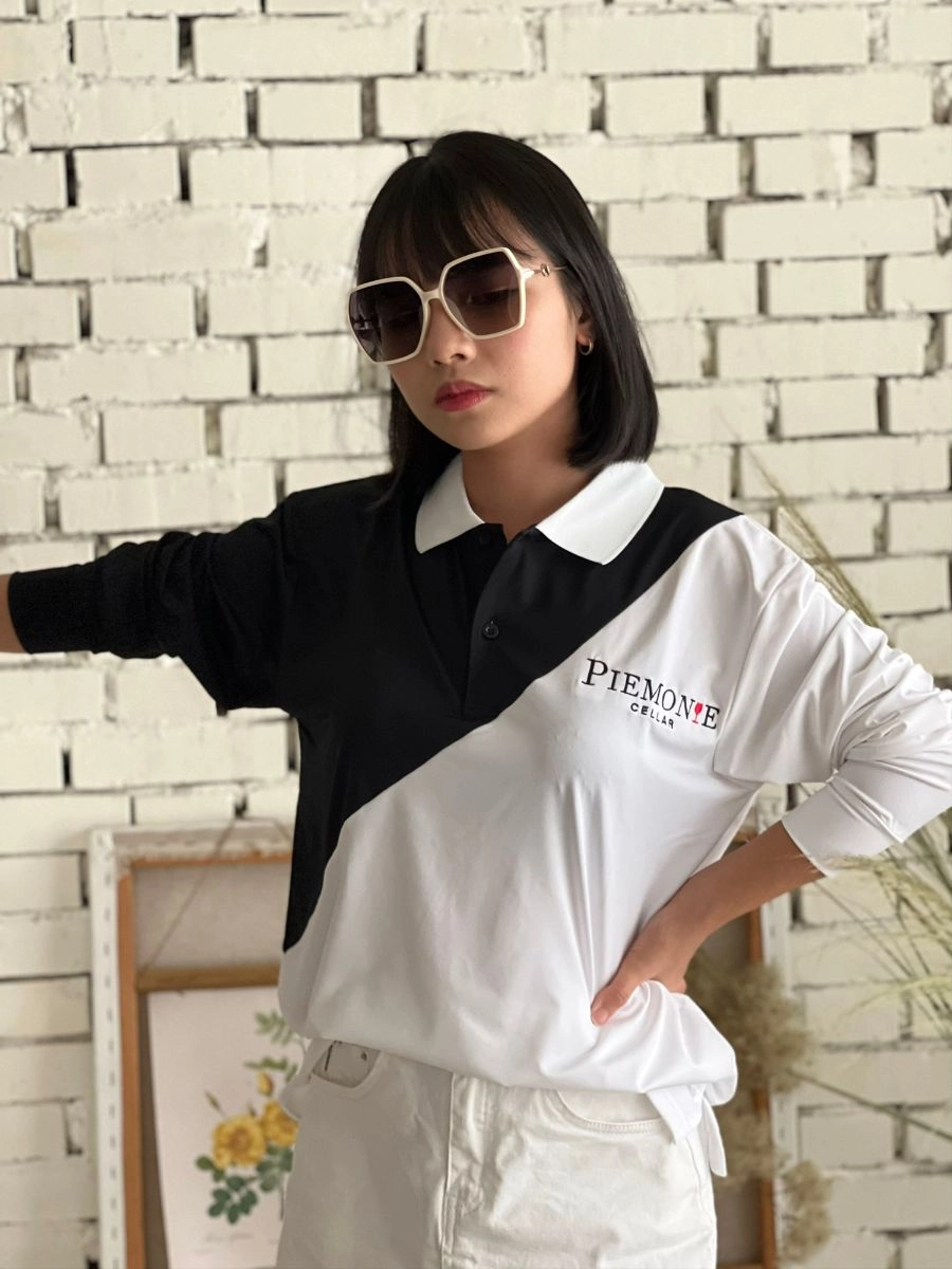 訂製設計款剪接POLO衫