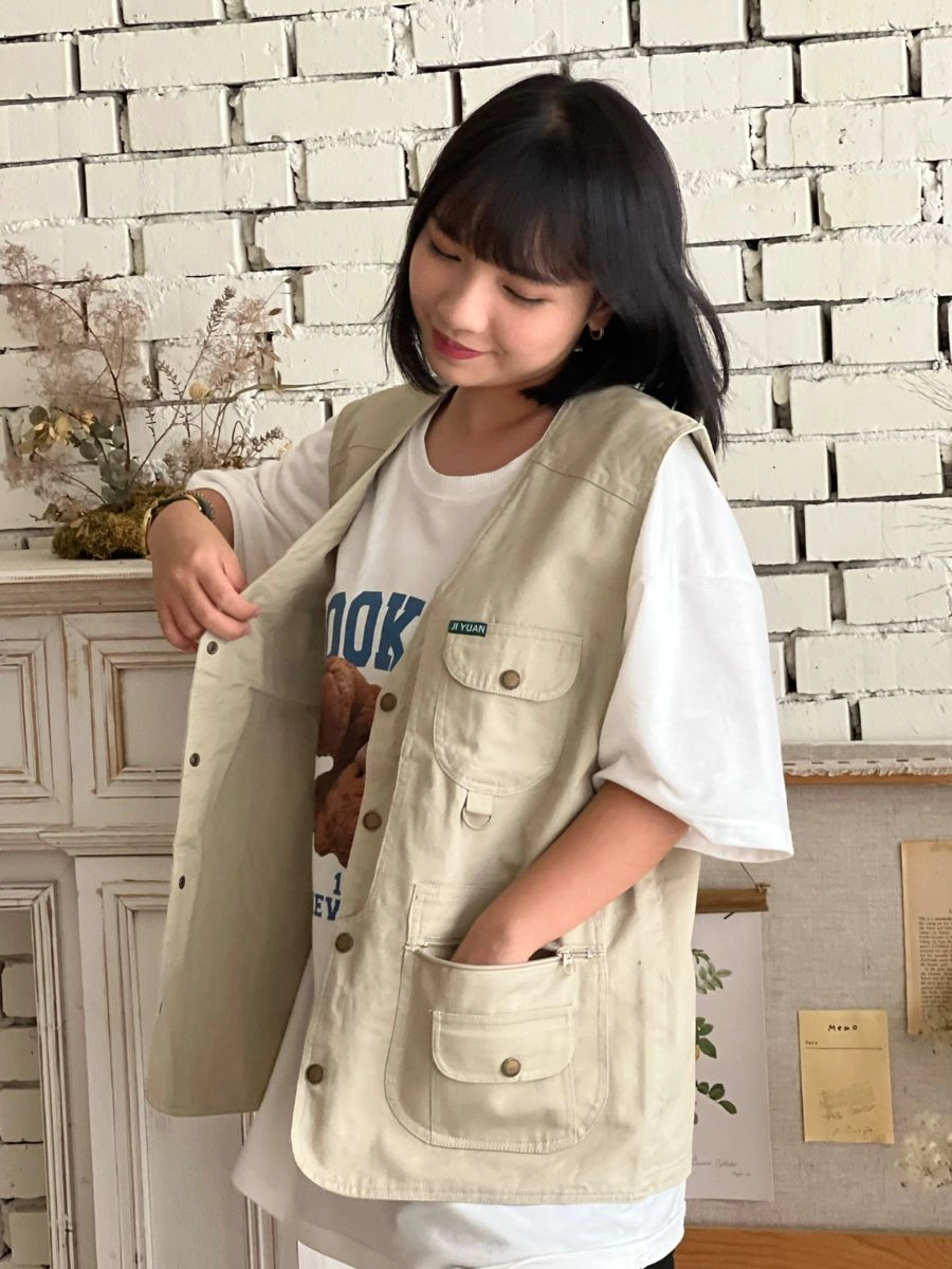 [自訂款]多口袋工裝背心