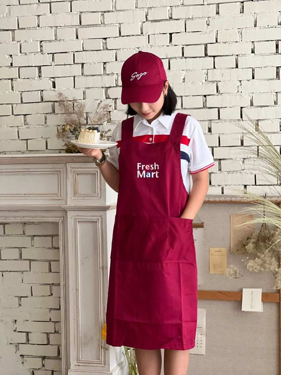 [SOGO]綁帶口袋圍裙