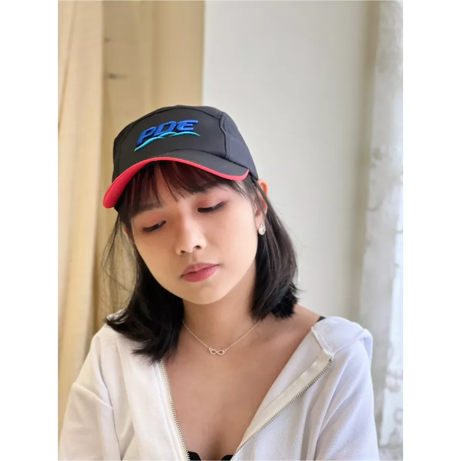 六片設計剪接立體繡帽