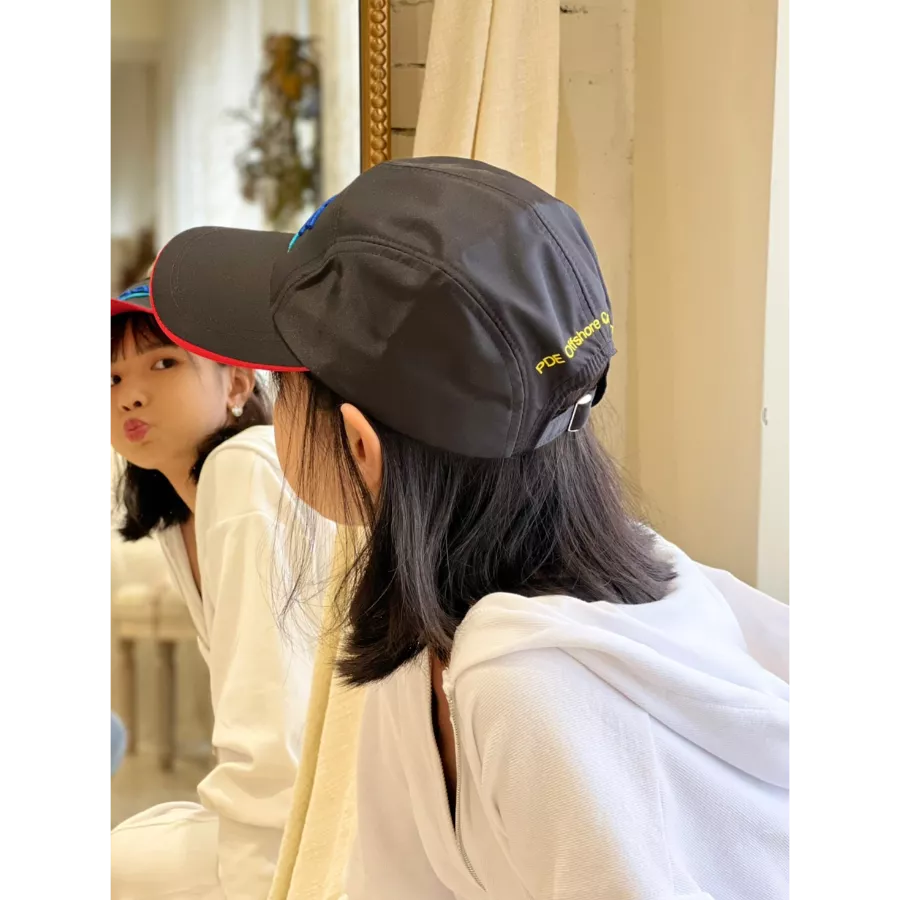 六片設計剪接立體繡帽