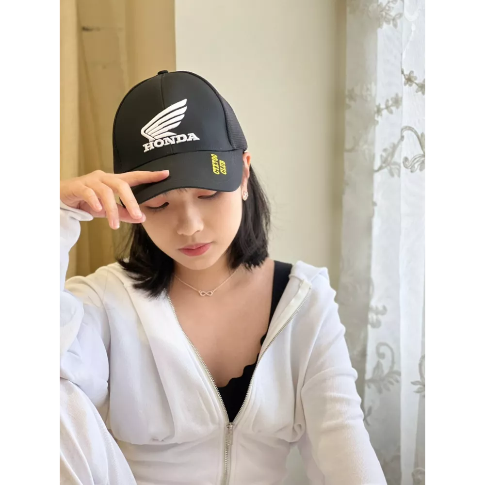 [ HONDA ]立體繡剪接防潑水帽