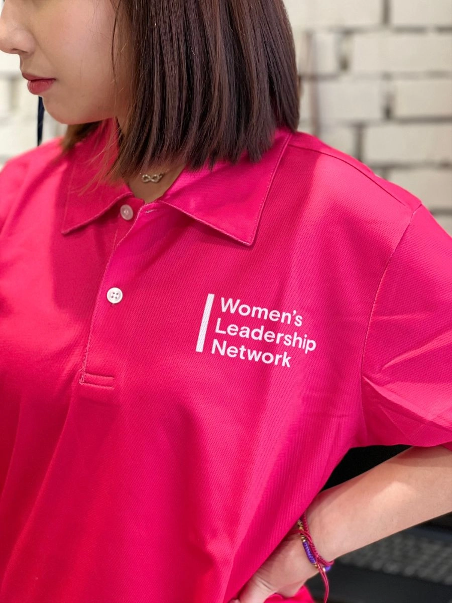 [MICRON]昇華桃紅漸層POLO衫  