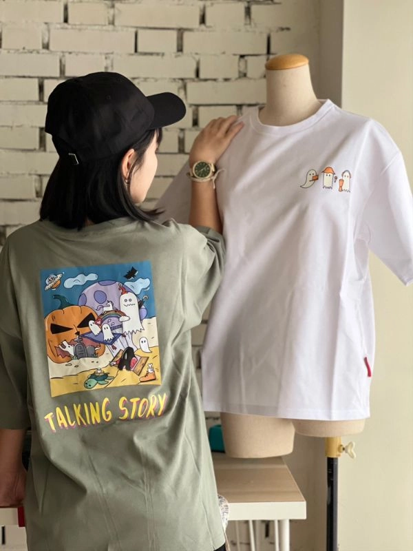 [偷聽史多利]落肩款設計圓T