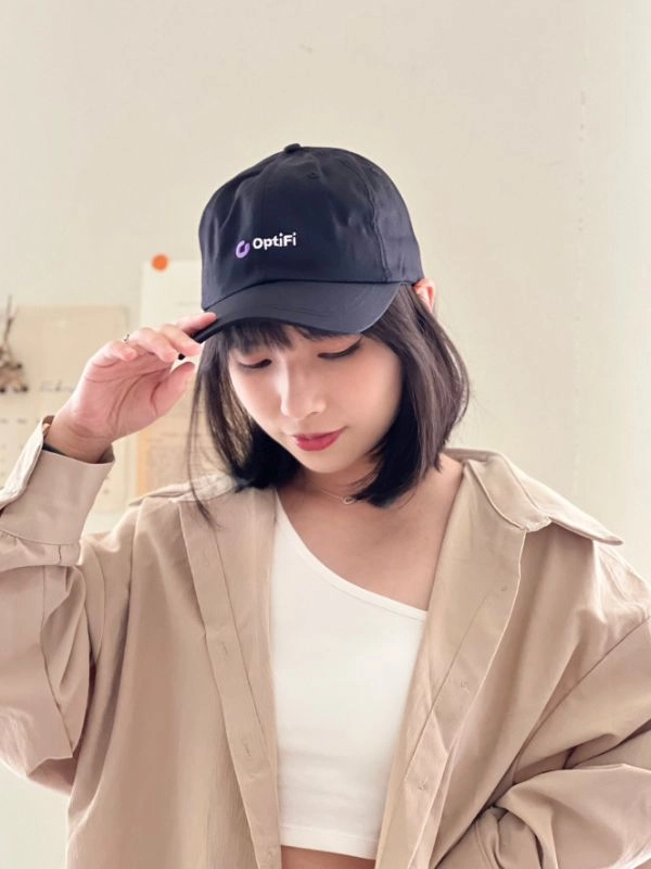 [ OPTIFI ]細斜紋文字電繡老帽