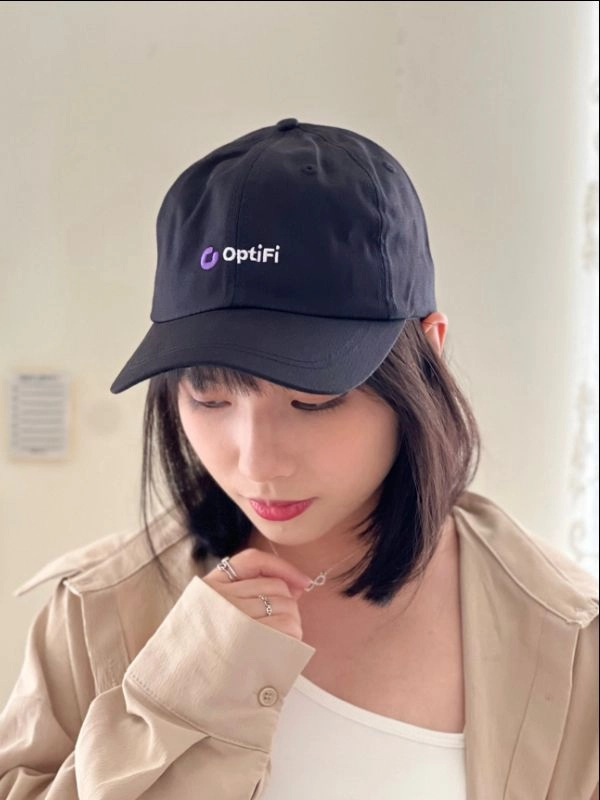 [ OPTIFI ]細斜紋文字電繡老帽