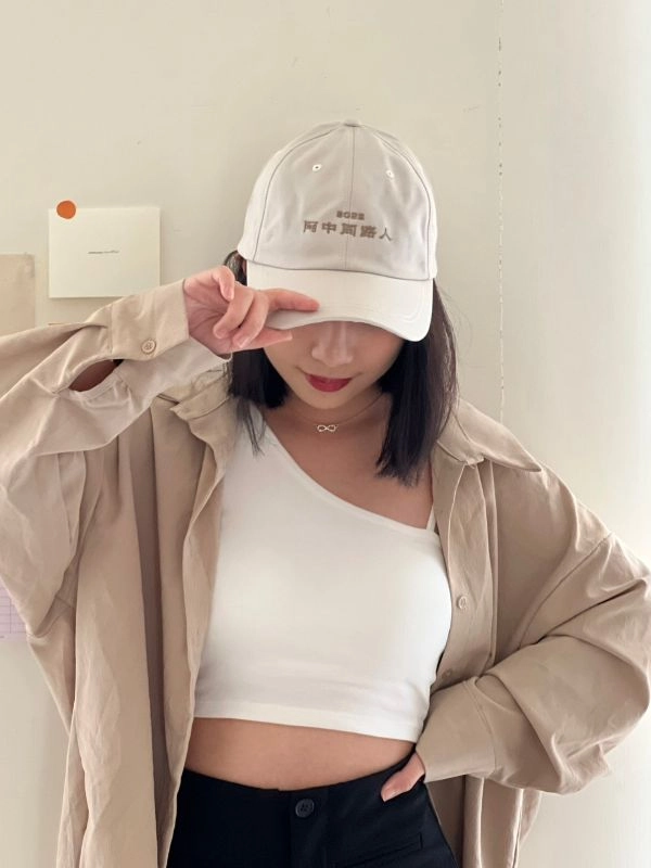 [競選總部] 雙色電繡六片老帽