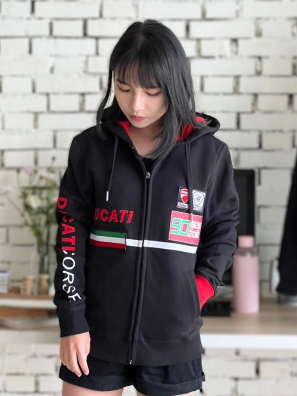 [DUCATI]設計款臂章連帽外套