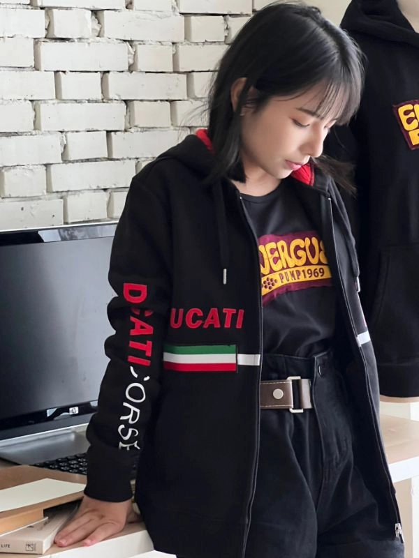 [DUCATI]設計款臂章連帽外套