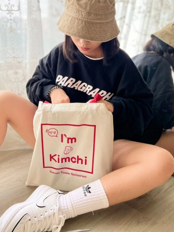 [Kimchi]配色印刷帆布袋